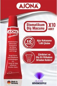 Ajona Stomatikum Diş Macunu 25mlx10 Adet