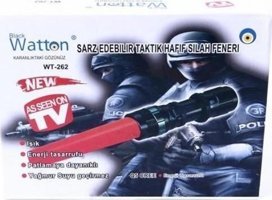 Watton Wt-262 Dinamolu Basmalı Uzun Menzil LED Şarjlı El Feneri
