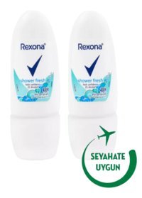 Rexona Shower Fresh Pudrasız Antiperspirant Roll-On Kadın Deodorant 2x20 ml