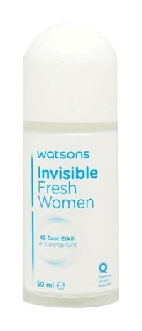 Watsons Invisible Fresh Pudrasız Ter Önleyici Antiperspirant Roll-On Kadın Deodorant 50 ml