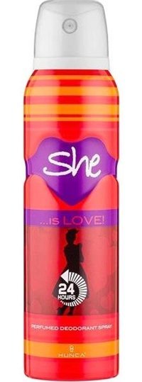 She Is Love Pudrasız Sprey Kadın Deodorant 6x150 ml