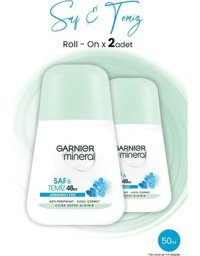 Garnier Saf Ve Temiz Pudrasız Ter Önleyici Antiperspirant Roll-On Kadın Deodorant 2x50 ml
