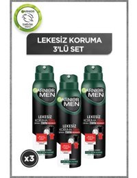 Garnier Pudrasız Ter Önleyici Antiperspirant Sprey Erkek Deodorant 3x150 ml