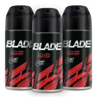 Blade Faster Pudrasız Ter Önleyici Sprey Erkek Deodorant 3x150 ml