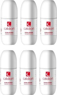 Caldion Pudrasız Ter Önleyici Antiperspirant Roll-On Kadın Deodorant 6x50 ml