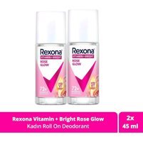 Rexona Rose Glow Pudralı Ter Önleyici Antiperspirant Roll-On Kadın Deodorant 2x45 ml
