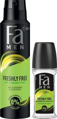 Fa Freshly Free Nane & Bergamot Pudrasız Roll-On Erkek Deodorant 50 ml