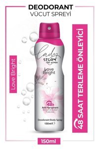 Lady Storm Love Bright Ter Önleyici Antiperspirant Sprey Kadın Deodorant 150 ml