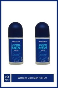 Watsons Cool Men Pudrasız Antiperspirant Roll-On Erkek Deodorant 2x50 ml