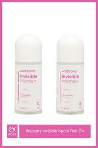 Watsons Invisible Pudrasız Ter Önleyici Antiperspirant Roll-On Kadın Deodorant 2x50 ml