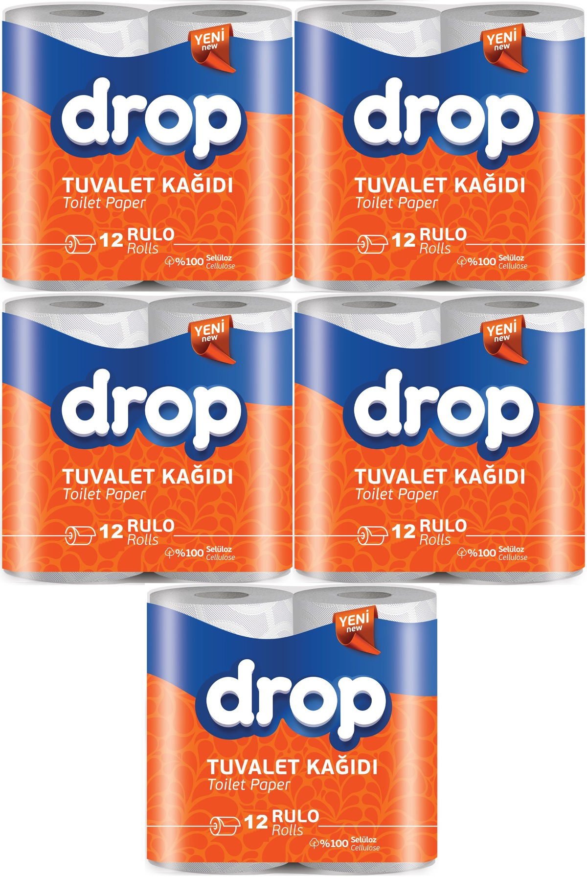 Drop Classic 2 Katlı 5x12'li Tuvalet Kağıdı