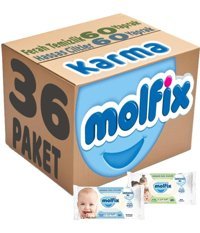 Molfix 60 Yaprak 36'lı Paket Islak Mendil