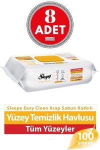 Sleepy 800 Yaprak 8'li Paket Islak Mendil