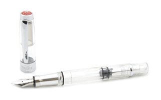 Twsbi 580Al- M7444240 Pistonlu Akrilik Doldurulabilir EF Beyaz Dolma Kalem