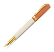Kaweco 10001752 Pistonlu Metal Altın Kaplama F Beyaz Dolma Kalem