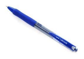 Uni-Ball Laknock Medium Tek Renkli 1.0 mm Mavi 12'li Tükenmez Kalem Seti