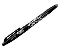 Pilot Frixion Plastik Tek Renkli 0.7 mm Silinebilir Siyah Tekli Tükenmez Kalem