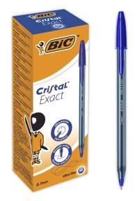 Bic Cristal Exact Plastik Tek Renkli 0.7 mm İğne Uçlu Mavi 20'li Tükenmez Kalem Seti