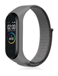 Tagomoon Mi Band 4-5-6-7 Uyumlu Xiaomi Mi Band Silikon Akıllı Saat Kordonu Gri