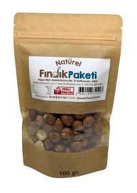 Fındık Paketi Tuzsuz Organik Tane Fındık 100 gr