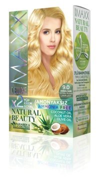 Maxx Deluxe 9.0 Doğal Sarı Amonyaksız Krem Saç Boyası