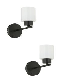 Apliqa Lima 2'li Metal LED Aplik Siyah