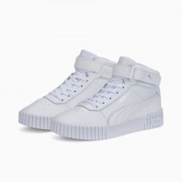Puma Carina 2.0 Mid 385851-02 Bağcıklı-Cırtlı Kadın Günlük Ayakkabı Beyaz
