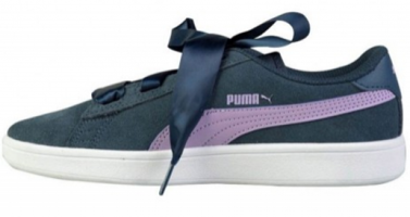 Puma Smash V2 Ribbon 366003-03 Bağcıklı Kadın Günlük Ayakkabı Lacivert