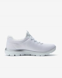 Skechers Summits 12980TK-WSL Ortopedik Lastik Bağcıklı Kadın Yürüyüş Ayakkabısı Beyaz
