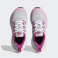 Adidas Fortarun 2.0 Cloudfoam Lace HR0293 Ortopedik Bağcıklı Kız Çocuk Koşu Ayakkabısı Gri
