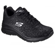 Skechers Fashion Fit 88888179-BBK Bağcıklı Kadın Günlük Ayakkabı Siyah