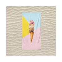Marte Home Ice Cream Pamuklu Plaj Havlusu Çok Renkli
