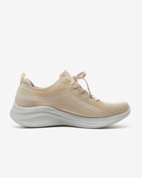 Skechers Ultra Flex 3.0 Big Plan 149854-NAT Ortopedik Bağcıklı Kadın Günlük Ayakkabı Bej
