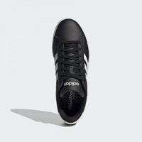 Adidas Grand Court Cloudfoam Lifestyle Court Comfort GW9196 Ortopedik Bağcıklı Erkek Günlük Ayakkabı Siyah