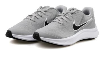 Nike Star Runner 3 DA2776-005 Bağcıklı Erkek Çocuk Günlük Ayakkabı Gri