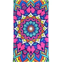 Hamur Mandala Plaj Havlusu Mor