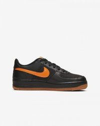 Nike Air Force 1 LV8 5 CQ 4215 001 Ortopedik Su Geçirmez Bağcıklı Erkek Çocuk Koşu Ayakkabısı Siyah