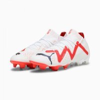 Puma Future Ultimate FG AG 107355-01 Bağcıklı Çivili Krampon Beyaz