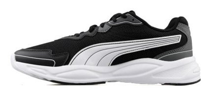 Puma 90S Runner Nu Wave 373017-11 Ortopedik Bağcıklı Unisex Günlük Ayakkabı Siyah