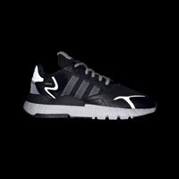 Adidas Nite Jogger FW2055 Ortopedik Bağcıklı Erkek Günlük Ayakkabı Siyah