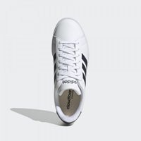 Adidas Grand Court Cloudfoam Lifestyle Court Comfort GW9199 Ortopedik Bağcıklı Erkek Günlük Ayakkabı Beyaz