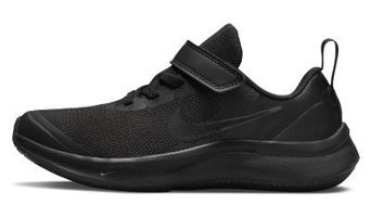Nike Star Runner 3 DA2777-001 Bağcıklı-Cırtlı Erkek Çocuk Günlük Ayakkabı Siyah