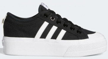 Adidas Nizza Platform FV5321 Bağcıklı Kadın Günlük Ayakkabı Siyah
