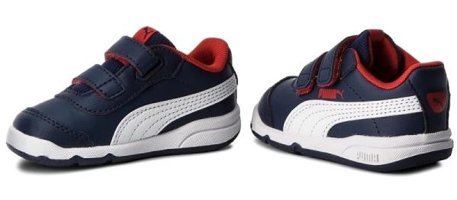 Puma Stepflex 2 SL V 190115-08 Cırtlı Erkek Çocuk Günlük Ayakkabı Lacivert