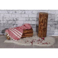 Sef Tekstil Elmas Pamuklu Plaj Havlusu Pembe