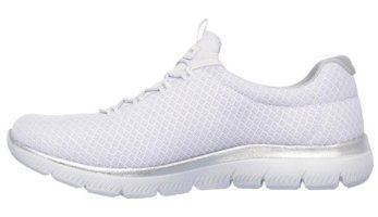 Skechers Summits 12980-WSL Ortopedik Lastik Bağcıklı Kadın Günlük Ayakkabı Beyaz