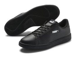 Puma Smash V2 Leather Perf 365213-01 Bağcıklı Erkek Günlük Ayakkabı Siyah