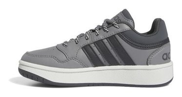 Adidas Hoops 3.0 IF7748 Ortopedik Bağcıklı Erkek Çocuk Günlük Ayakkabı Gri