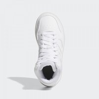 Adidas Hoops Mid GW0401 Bağcıklı Erkek Çocuk Günlük Ayakkabı Beyaz