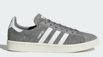 Adidas Campus BZ0085 Ortopedik Bağcıklı Unisex Günlük Ayakkabı Gri